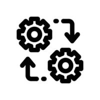 integrated system line icon. Clean and minimalist icon for websites and mobile apps. vector