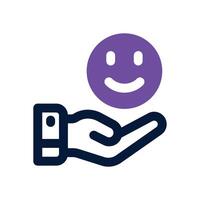 good review dual tone icon. Sleek and modern icon for websites and mobile apps. vector