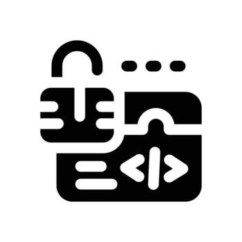 abierto fuente glifo icono. fuerte y sólido icono para sitios web, móvil interfaces, presentaciones, y visual marca. alto calidad y fácil a editar. vector