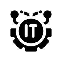 info tech glyph icon. Strong and solid icon for websites and mobile apps. vector