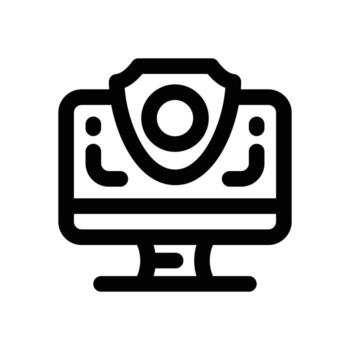 software protection line icon. Clean and minimalist icon for websites and mobile apps. vector