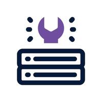 server maintenance duotone icon. Sleek and modern icon for websites, mobile apps, marketing materials, and corporate design. Fully scalable and ready to use. vector