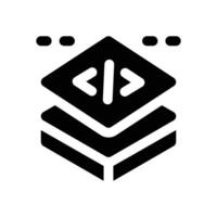 layers glyph icon. Strong and solid icon for websites and mobile apps. vector