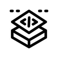 layers line icon. Clean and minimalist icon for websites and mobile apps. vector