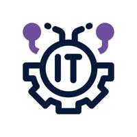 info tech dual tone icon. Sleek and modern icon for websites and mobile apps. vector