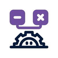software testing dual tone icon. Sleek and modern icon for websites and mobile apps. vector