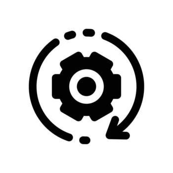 actualizar glifo icono. fuerte y sólido icono para sitios web, móvil interfaces, presentaciones, y visual marca. alto calidad y fácil a editar. vector