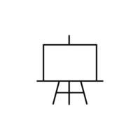 art easel, drawing, paint, easel icon vector