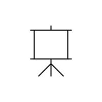 art easel, canvas, easel icon vector