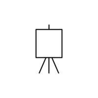 art easel, canvas icon vector
