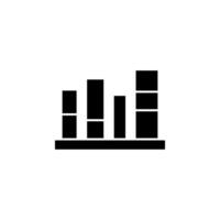 bookshelf, library icon vector