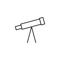 telescope, astronomy, education, observation, science icon vector