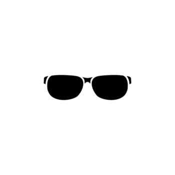glasses solid icon vector