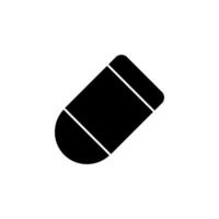 eraser, delete, remove solid icon vector