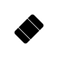 eraser, delete solid icon vector