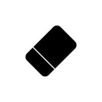 eraser, delete, remove, stationery solid icon vector