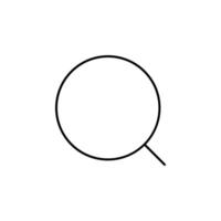 magnifying glass, magnifier, search, magnifying icon vector