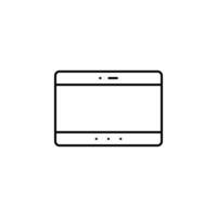 tablet, tab, device, screen icon vector