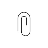 paper clip, paperclip, clip, attach icon vector