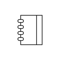 notebook, book, journal, notes icon vector