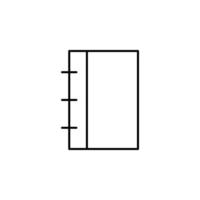 notebook, notes icon vector