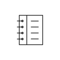 notebook, book, journal, notes icon symbol vector
