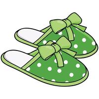 Plush indoor sandals cartoon graphic design standalone artwork relaxation theme vector