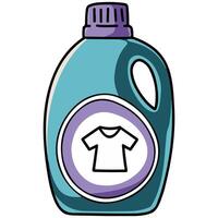 Cleaning detergent container icon household product isolated on white vector