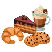 Takeaway coffee cups collection graphic vector