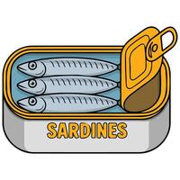 Mediterranean sardine pattern vector
