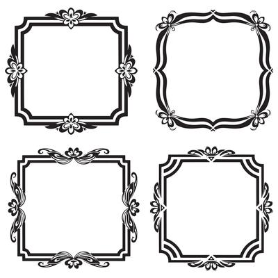 Sophisticated Taste Decorative Floral Border Packs