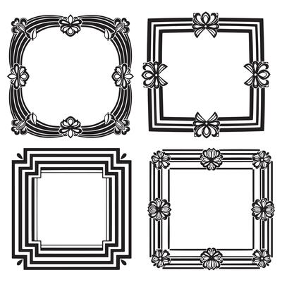 Sophisticated Taste Decorative Floral Frames Packs