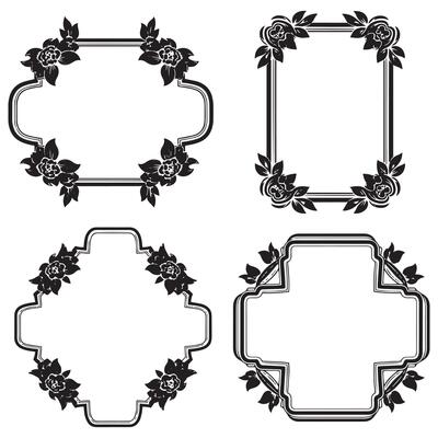 Line Art Minimalist Decorative Floral Frames Packs