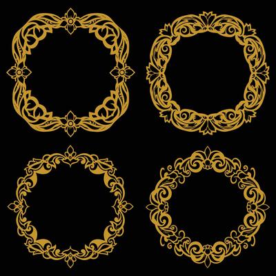 Romantic Soft Tone Floral Frames Premium Decorative Set Packs