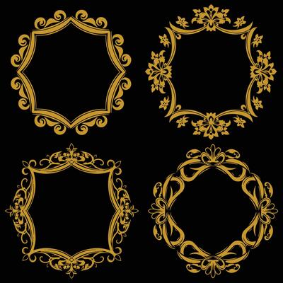 Enchanting Floral Frames Premium Decorative Set Packs Magical Charm