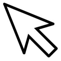 Black computer pointer arrow graphic computer cursor vector