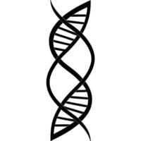Black double helix elegant curves scientific structure science biology vector