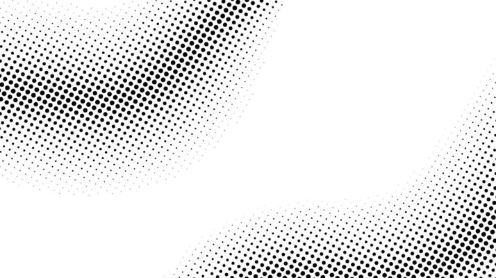 Halftone background. Comic halftone pop art texture. White and black abstract wallpaper