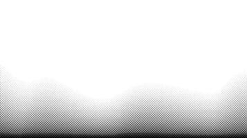 Halftone background. Grunge halftone pop art texture with vanishing effect. White and black faded grainy wallpaper vector