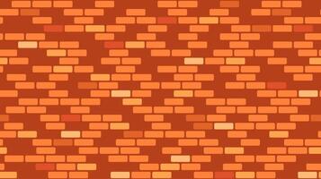 Brick wall seamless pattern. Brown brickwork repeating texture. Bricks masonry background. . vector