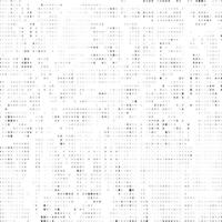 Grunge halftone texture background. Overlay dots pattern. Distress grain background. Monochrome grungy speckle effect. Retro print distressed wallpaper. Pixelated particles backdrop vector