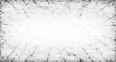 Halftone grunge texture. Comic style grain background. Pop art faded frame. Grunge speckle effect. Dotted particles print wallpaper. Pixelated mosaic backdrop vector