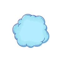 Text box template in comic style. Empty halftone text bubble. Pop art cloud for banner. Comic box balloon. Message or speech bubble vector