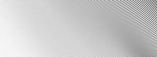 Abstract wave dotted line background. Tech dynamic dash stripe texture. Black warped and curved lines wallpaper for design template, presentation, brochure, leaflet, booklet. vector