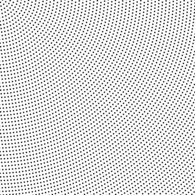 Halftone dotted comic texture. Radial pattern background. Black and white pop art