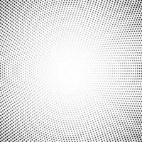 Halftone fading texture. Dotted concentric fade circles. Black and white pop art vector