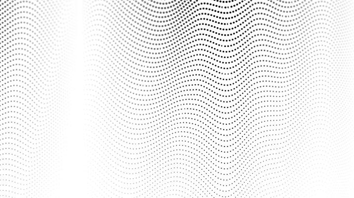 Halftone wave lines background. Abstract dotted stripes texture. Warped and curved lines wallpaper. Minimalistic design