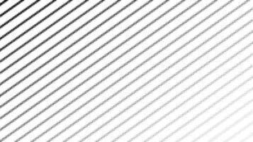 Dotted fading lines pattern. Black and white vanishing stipple background. Diagonal dots stripes wallpaper. Abstract minimalistic texture. Monochrome vecto vector