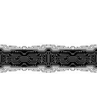 Black And White Circuit Board Border vector