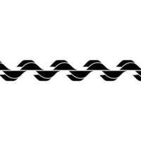 Abstract Black White Wave Pattern Minimalist vector